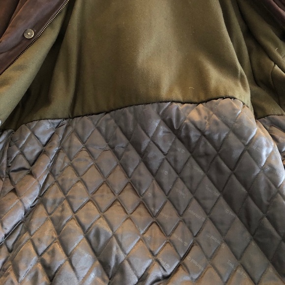 Men’s TIMBERLAND Classic Leather Jacket Waterproof Brown Large - Picture 8 of 11